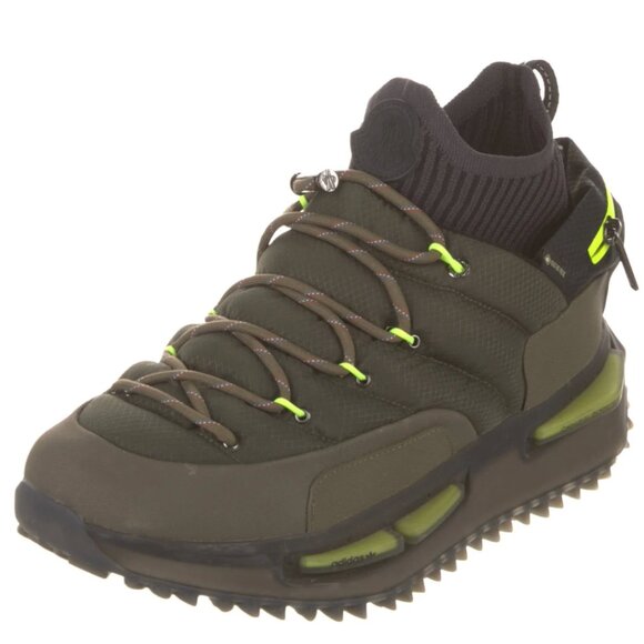 Moncler X Adidas Nylon High Top Sock Sneakers Green Size 10 main image 4